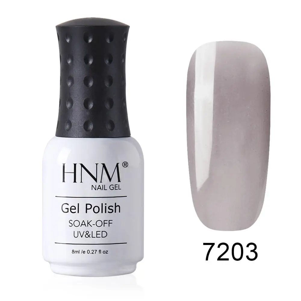 HNM 8 мл ледниковый черный уф-гель для ногтей Narl Art Soak Off гибридный лак светодиодный полуперманентная краска лаковая эмаль - Цвет: 7203