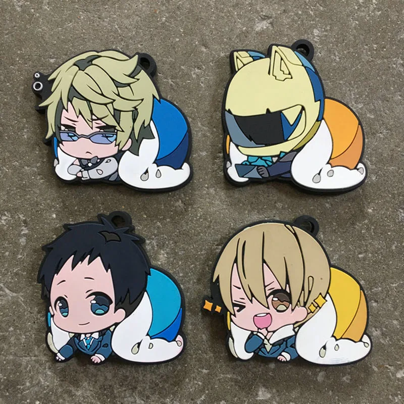 

DuRaRaRa!! Action Figure Celty Sturluson Heiwajima Shizuo Kida Masaomi Q Version Rubber Pendant Phone Charms Children Gifts