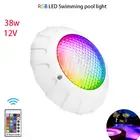 RGB светильник для бассейна, IP68, 38 Вт, водостойкая, 12 в пост. Тока