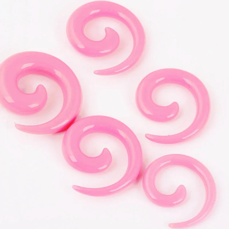 

Industrial Piercing Acrylic Top Quality Stainless Steel Polyvinyl Chlorid Earring Color Cochlear Shape Jewelry Gift For Women