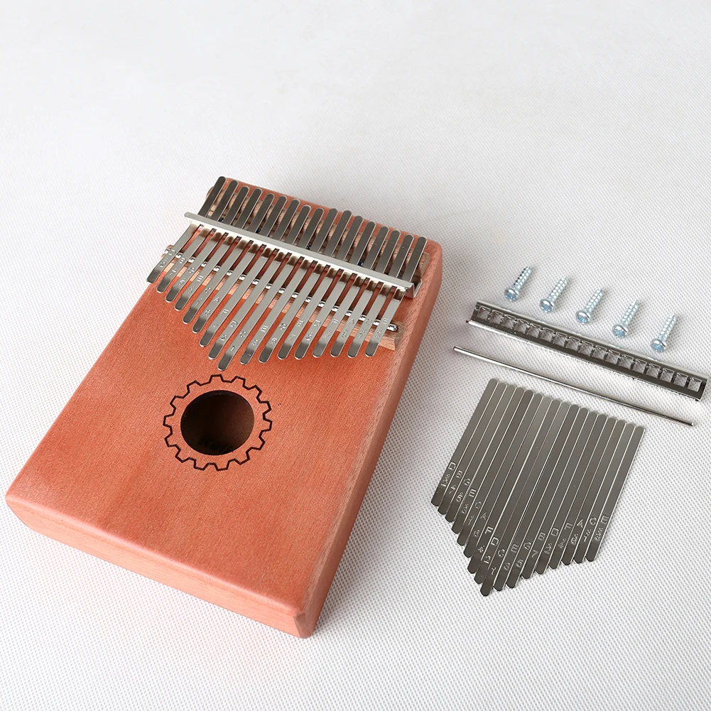 

17 клавиш Kalimba Diy Набор моста для ключей пианино для большого пальца из марганцевой стали четкое изысканное антикоррозийное лечение музыкаль...