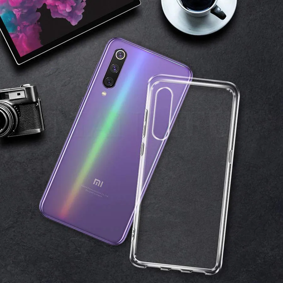 Silicone TPU Back Cover Case For Xiaomi Mi Note 10 CC9 Pro A3 Lite Clear Redmi K20 8 Phone |