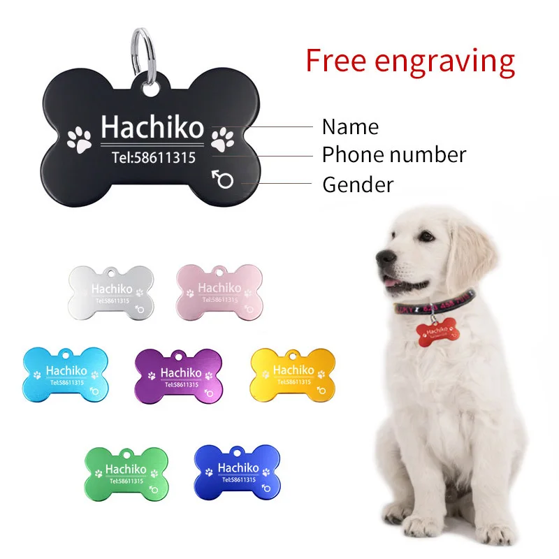 Адресники YVYOO для собак идентификационная бирка кошек и аксессуары ошейников