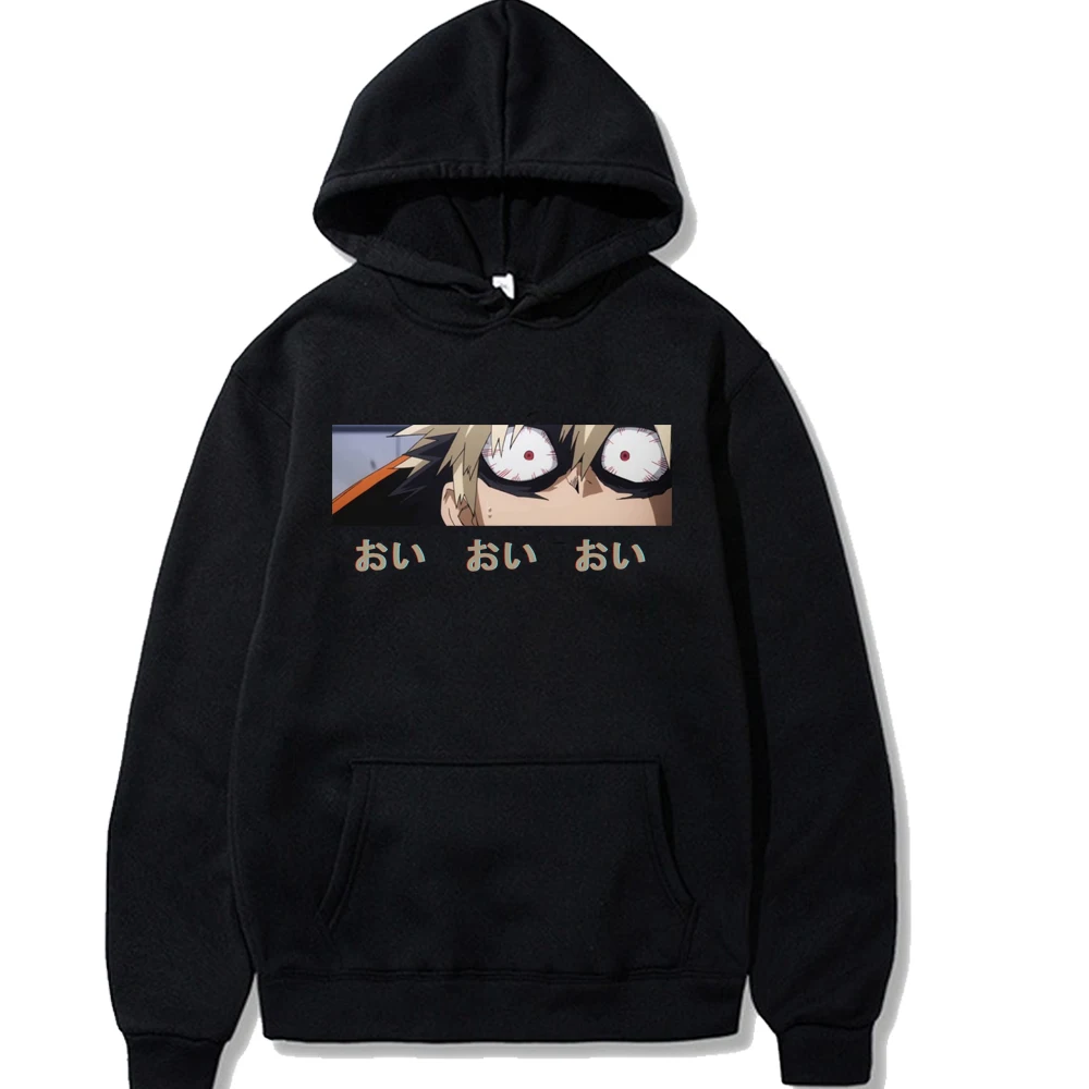 

Harajuku My Hero Academia Unisex Hoodies Japanese Anime Bakugou Katsuki Eyes Printed Men's Hoodie Streetwear Casual Sweatshirts