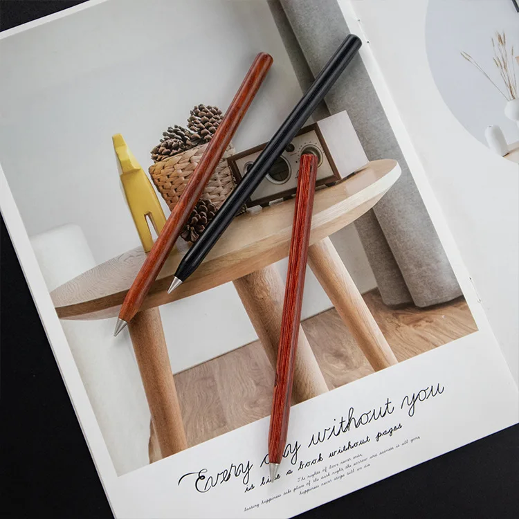 Долговечный карандаш без чернил металлический вечный деревянный подарок ручка