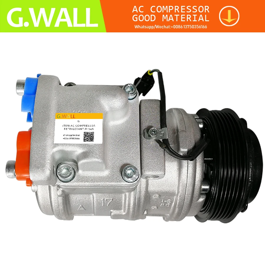 10PA17C AC компрессор для SSANGYONG RODIUS 2 7 Компрессор 6652300011 152267 180500390A | Автомобили и