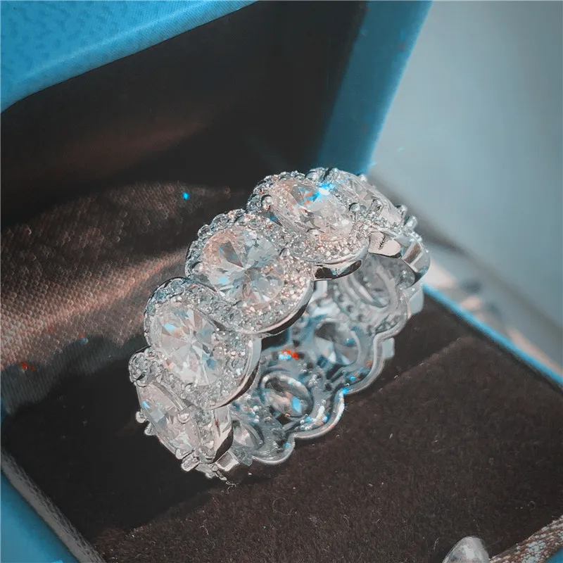 Choucong потрясающая Ограниченная серия вечная лента обещание кольцо стандартное