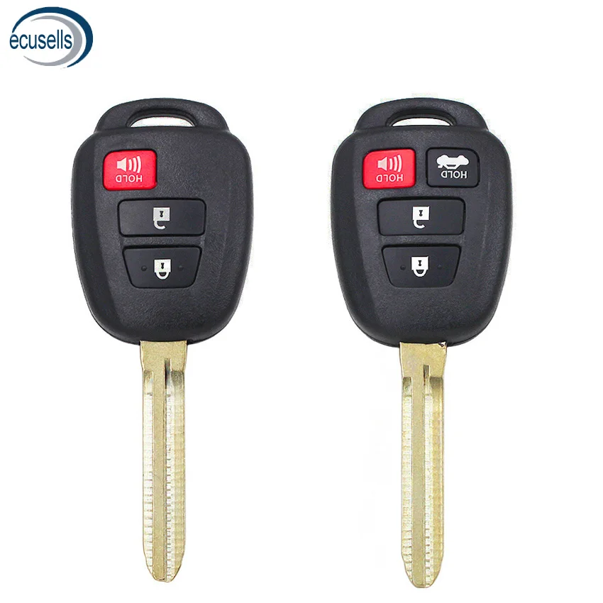 Чехол для дистанционного ключа TOY43 с кнопкой 2 + 1/3 умный чехол Toyota Camry Corolla RAV4 Venza