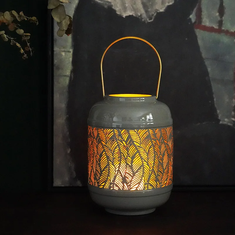 Металлические подсвечники BE50CD в стиле ретро большой переносной держатель для