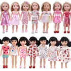 Кукольная одежда, повседневный костюм с мини-юбкой, для 14-дюймовой американской куклы, 16 блайз, 30 см, кукла паоларения России, игрушки для девочек, подарок на день рождения