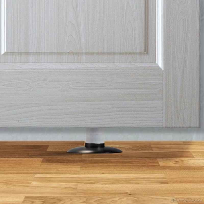 Ультратонкий Невидимый Черный дверной ограничитель из нержавеющей стали