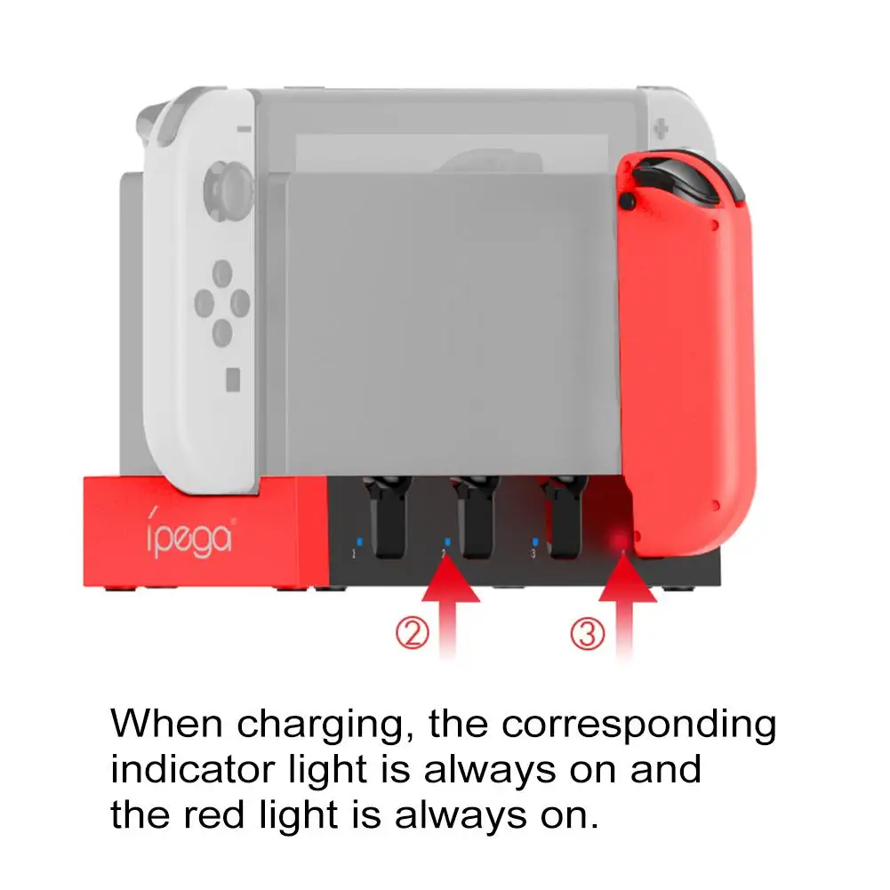 Зарядная док станция Ipega для контроллера 4 в 1 зарядная Nintendo Switch Joy Con USB2.0 игровой