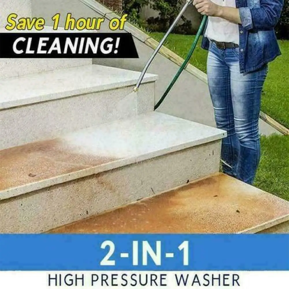 

Car High Pressure Power Washer Spray Water Gun With Nozzle Hose Tips Garden Tool Car Accessories Interior Parts Car Products