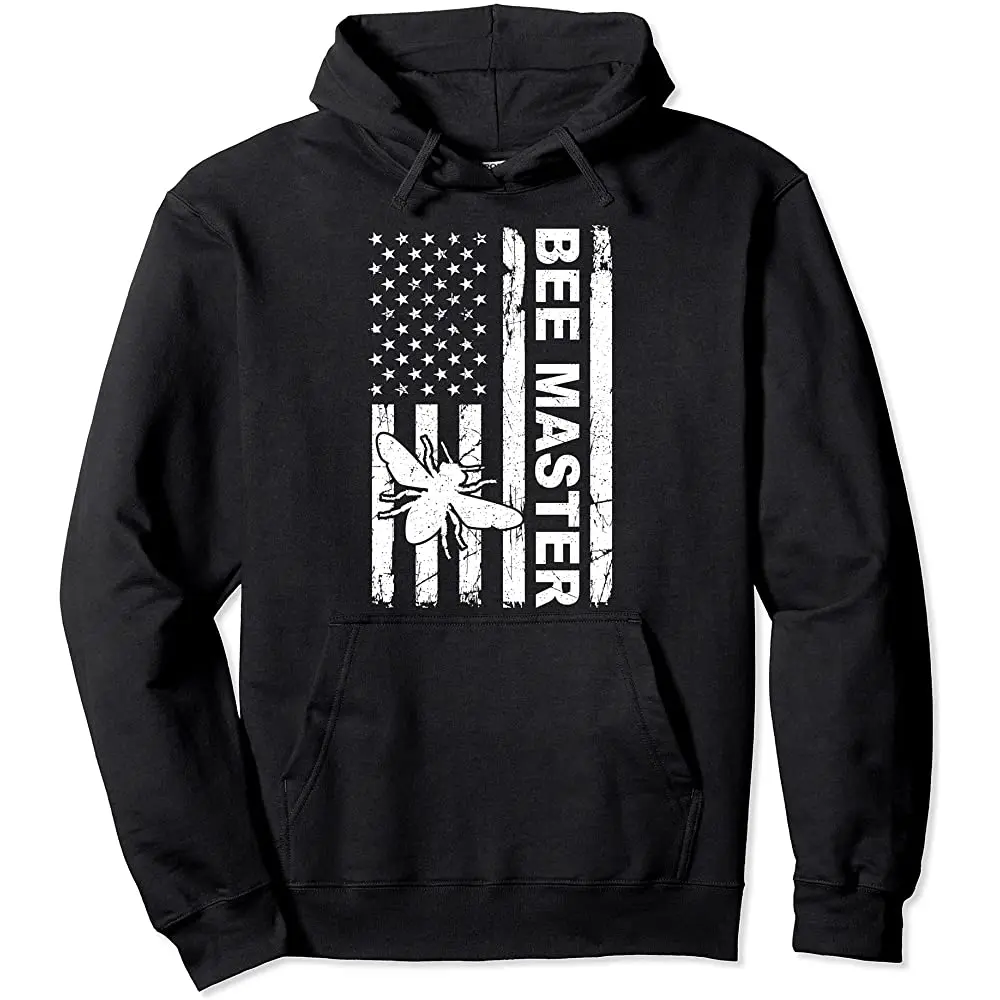 

Пчелиный мастер винтажный пуловер с американским флагом пчелиной пчеловодкой Толстовка