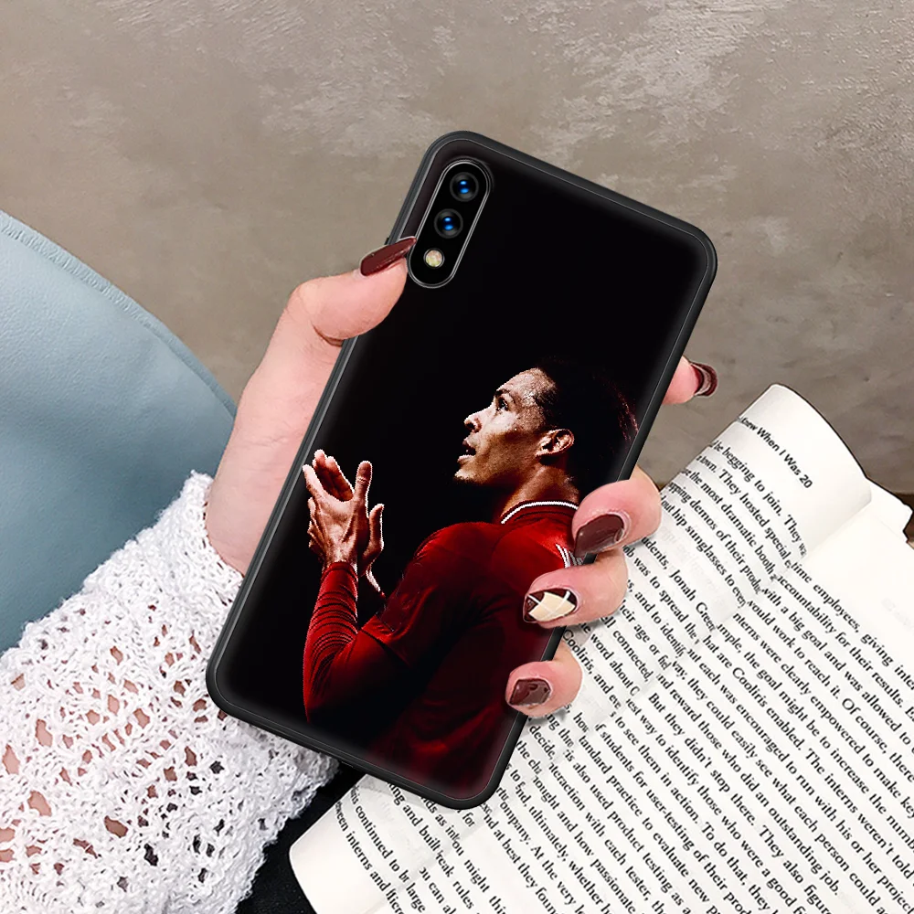 

Virgil Van Dijk Soccer Football Phone Case For Huawei Honor 6A 7A 7C 8 8A 8X 9 9X 10 10i 20 Lite Pro Play black Waterproof
