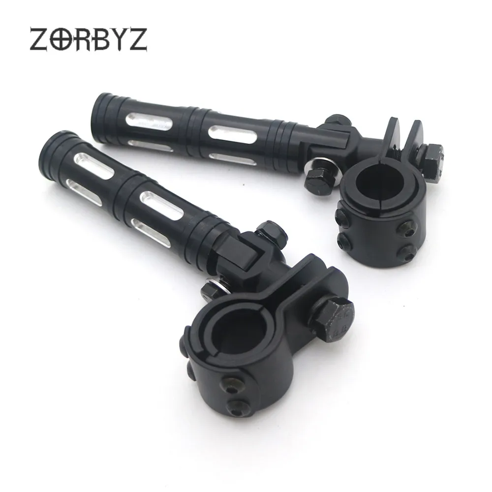 ZORBYZ мотоцикл 1 комплект черный 1/4 &quotАлюминиевый шоссейный бар Защита двигателя