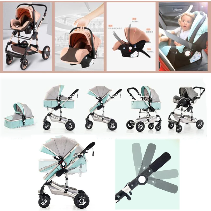 Детская коляска 3 в 1 многофункциональная на возраст 0 36 месяцев тележка