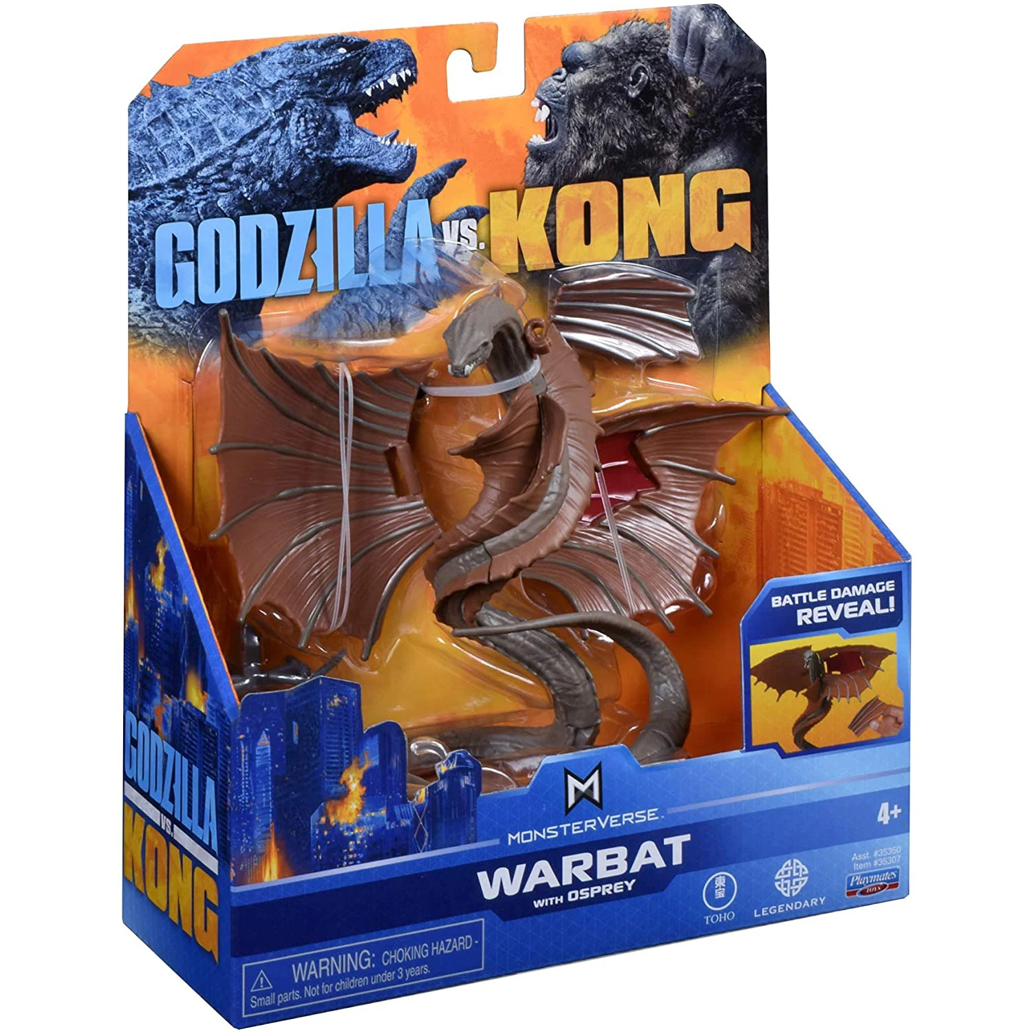 

Godzilla VS Kong Dinosaurios De Juguete Monsterverse Action Anime Figure 6-Inch Hollow Earth Monsters Warbat Osprey Kids Toys