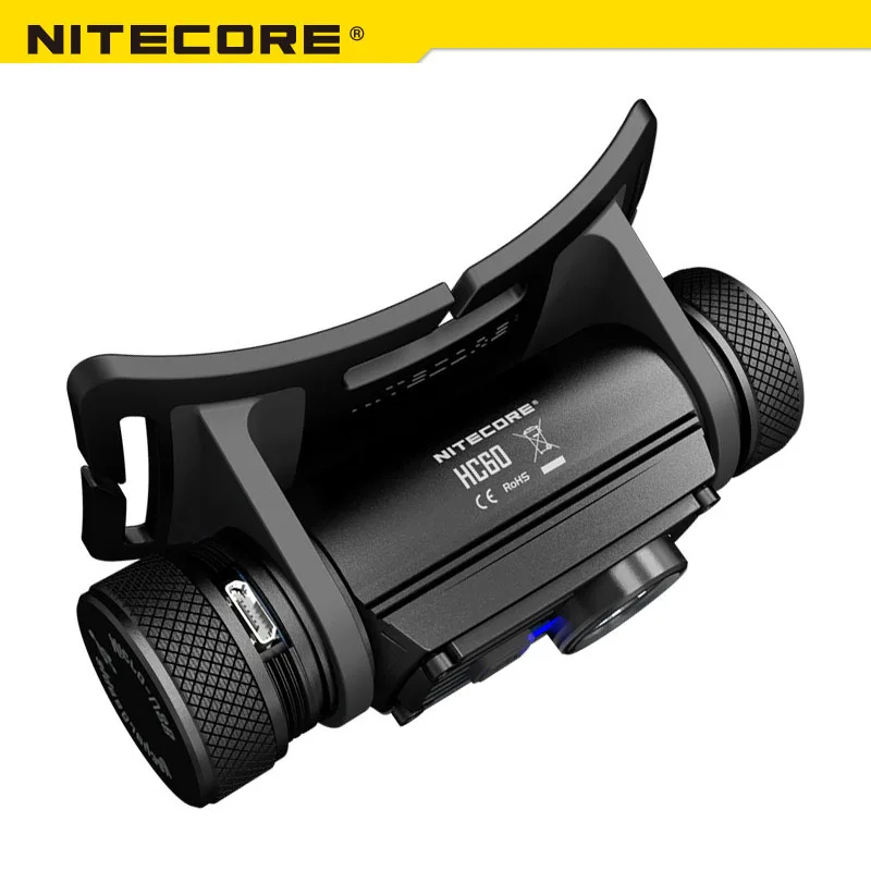 NITECORE HC60 налобный фонарь с зарядкой от USB XM L2 U2 Светодиодный max 1000 люмен луч