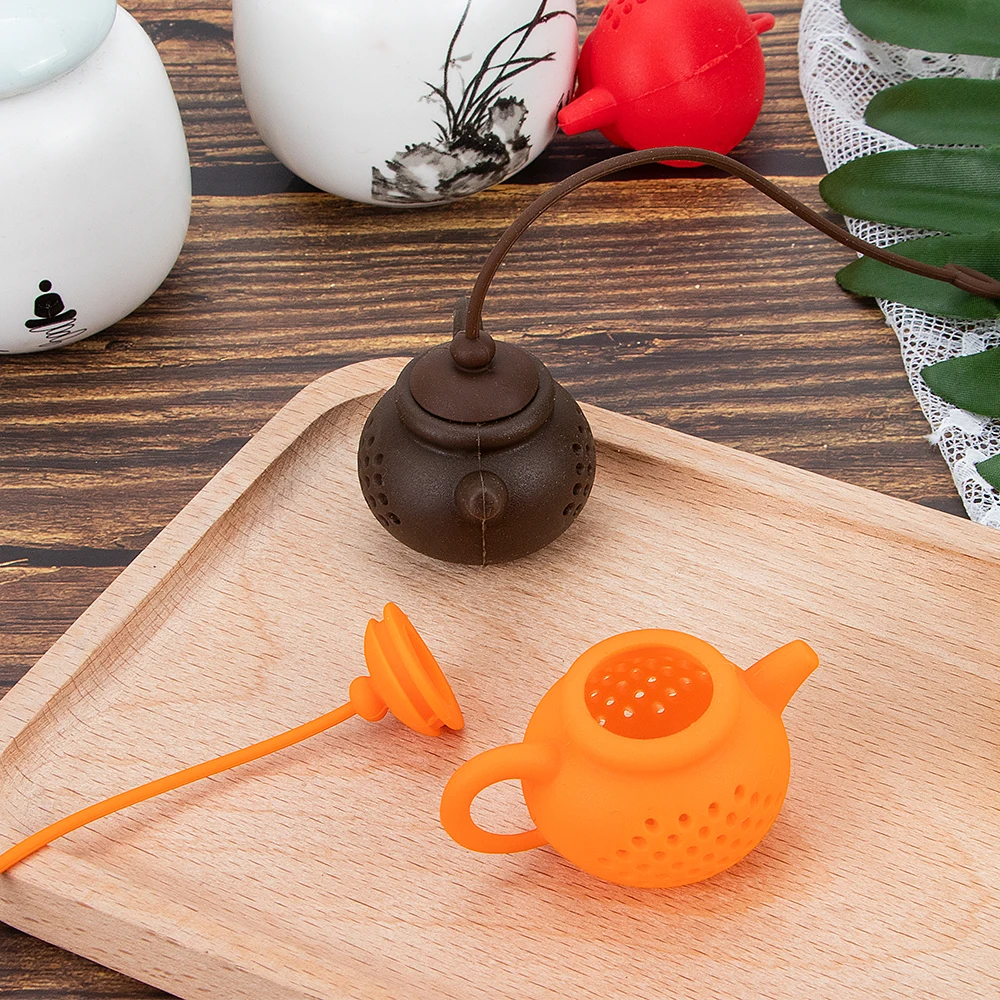 Горячая Распродажа Чай Infuser силиконовый сумка лист фильтр диффузор горшок-Форма