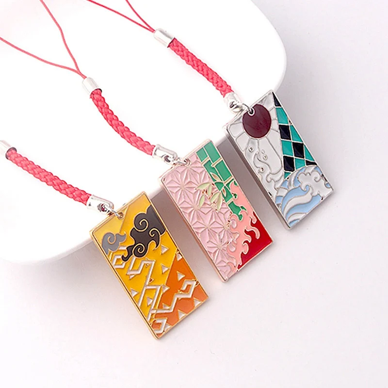 

1 шт. аниме Demon Slayer Kimetsu No Yaiba брелок Kamado Tanjirou Kamado-Nezuko Tomioka Giyuu Металлические Подвески брелок кольца