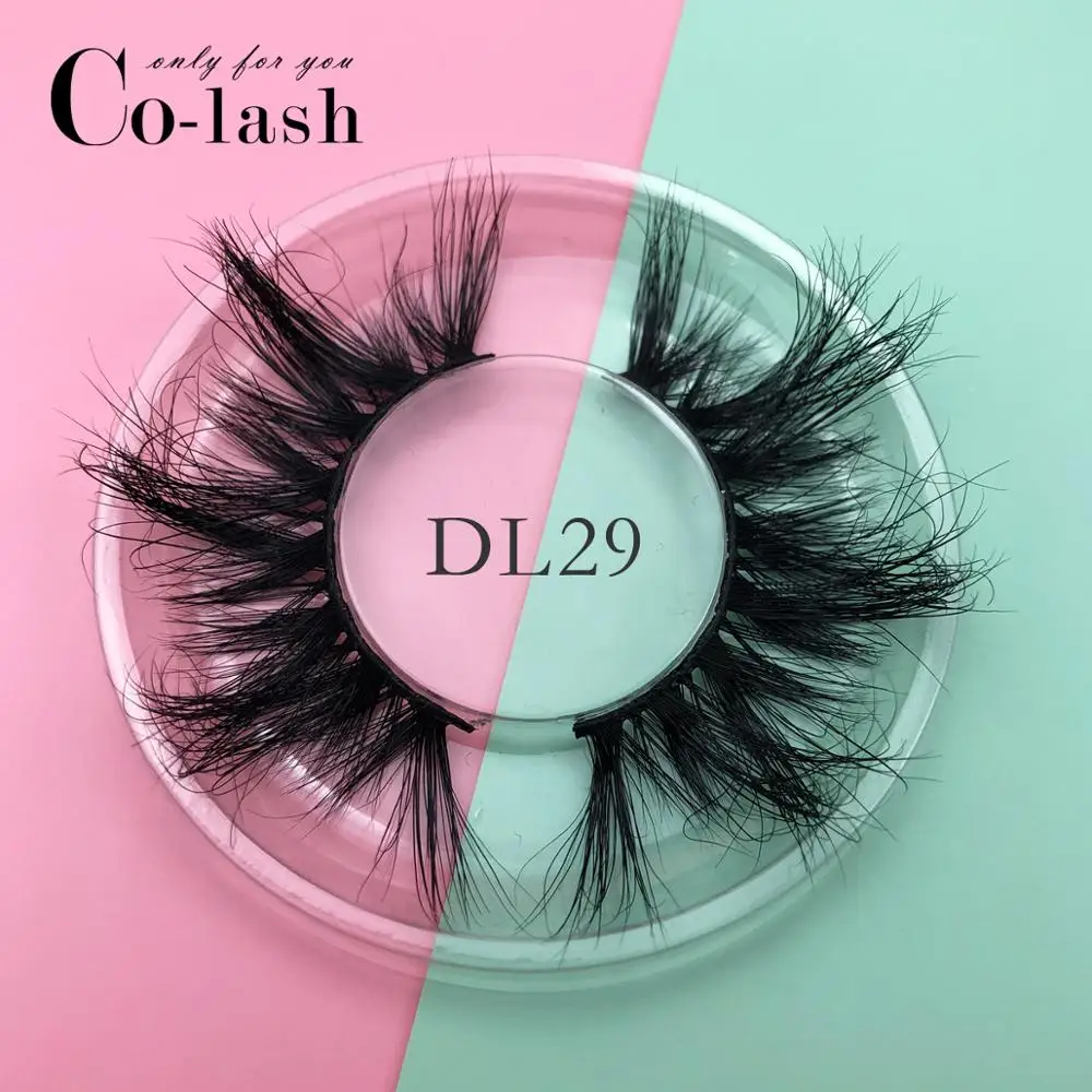 Colash 25 мм длинные 3D норковые ресницы DL17 Экстра длина драматическая Осенняя лента
