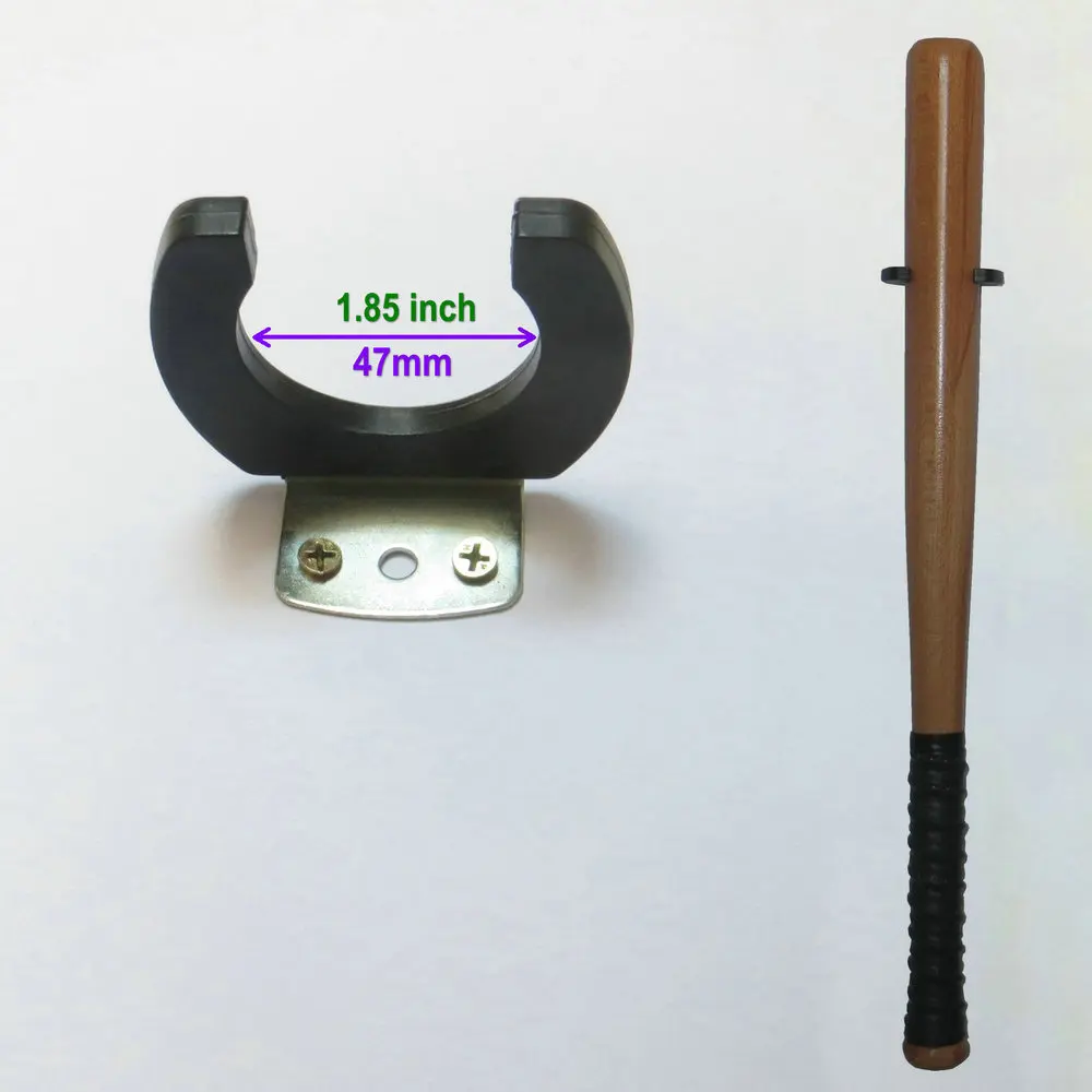 Вертикальная настенная стойка для бейсбола черный настенный держатель с набором