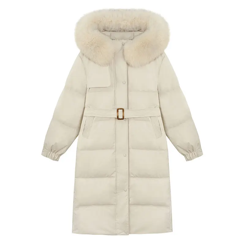 

coats women winter 2020 new mid-length winter jacket ladies plus size waist fashion thickened knee woman jacket