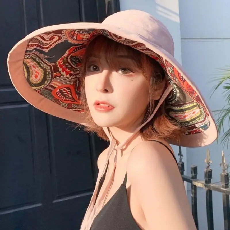 

Super Large Hat Cover Face Fisherman Cap Spring Summer Ultraviolet Sun Visor Sun Sunscreen Hat Sunhat Woman Panama