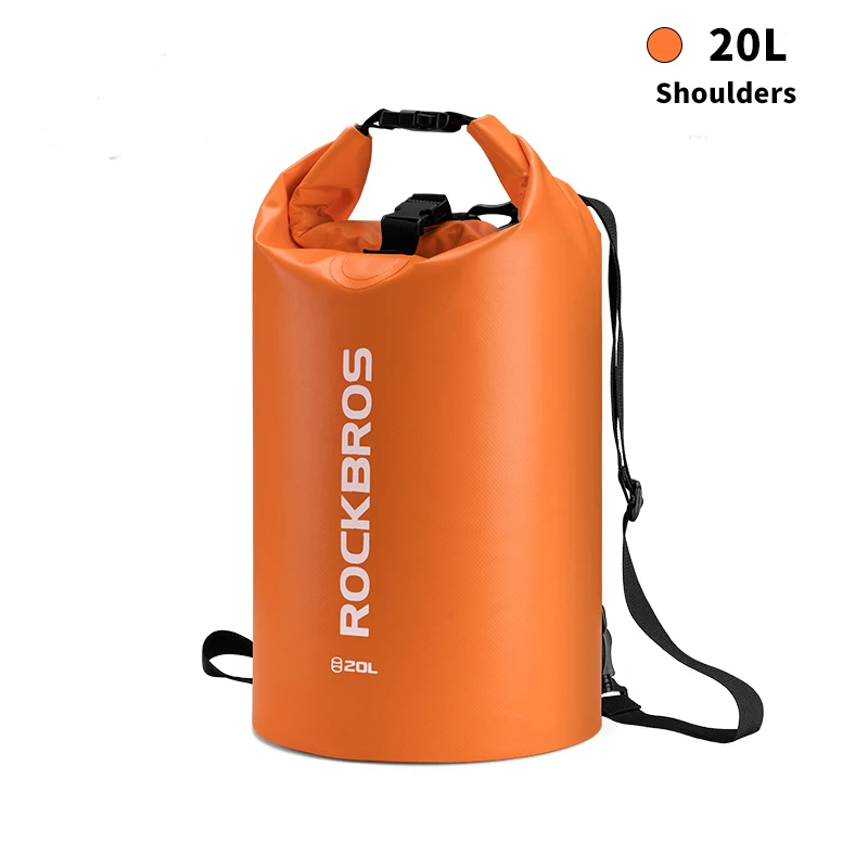 20L ROCKBROS 40л спортивная сумка для плавания водостойкий рюкзак из пвх сумки для женщин и мужчин Спорт на открытом воздухе Пешие прогулки плечо многофункциональный складной Bgas - Цвет: 20L