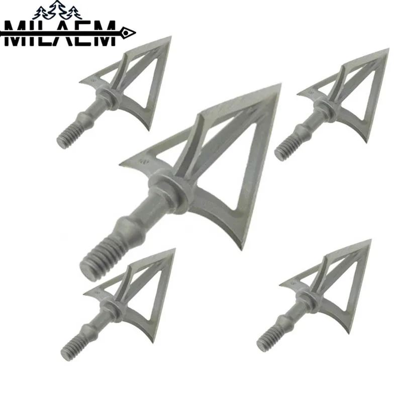 6 шт 100 зерна стрельба из лука лезвием стрелки Нержавеющая сталь 3 лезвия Гран