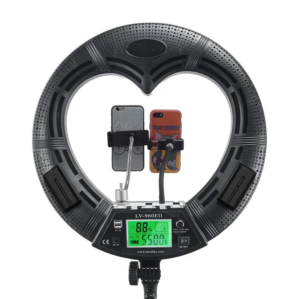 

96W Ring light Makeup Live Fill Light Ring Lamp LED Selfie Heart-Shaped YouTube Lamp Photo Video Camera Phone Remote control