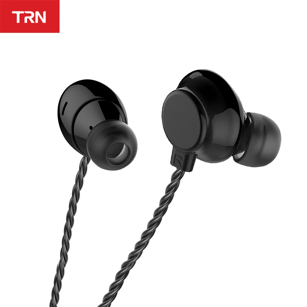 TRN H1 наушники динамический блок 3 5 мм HIFI DJ Monito Бег Спорт Металл стерео регулятор