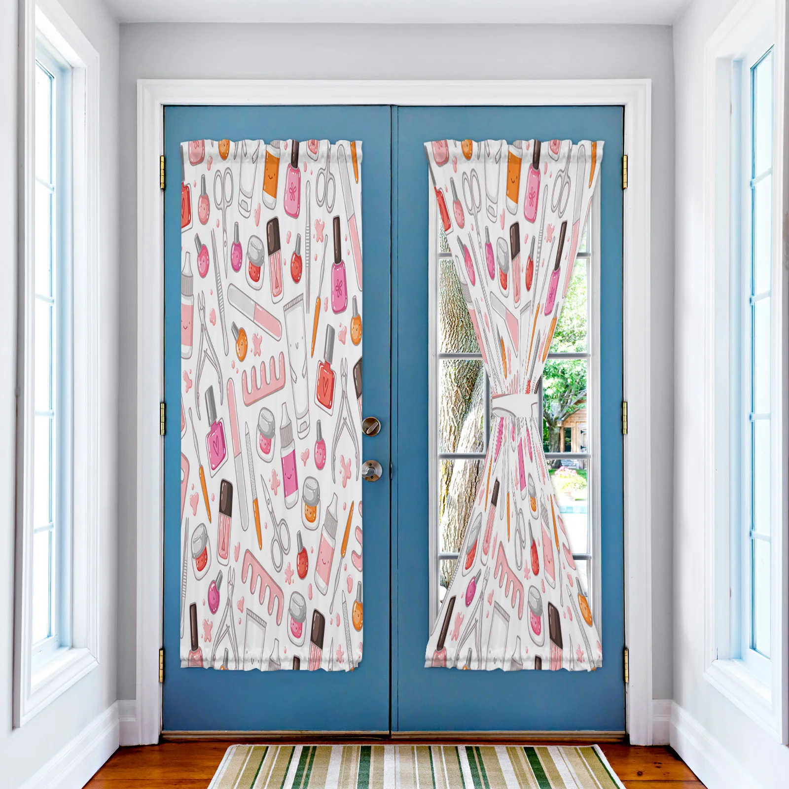 

Женские косметические занавески с лаком для ногтей, дверные занавески для кухни, спальни, гостиной, входные декоративные шторы, занавески