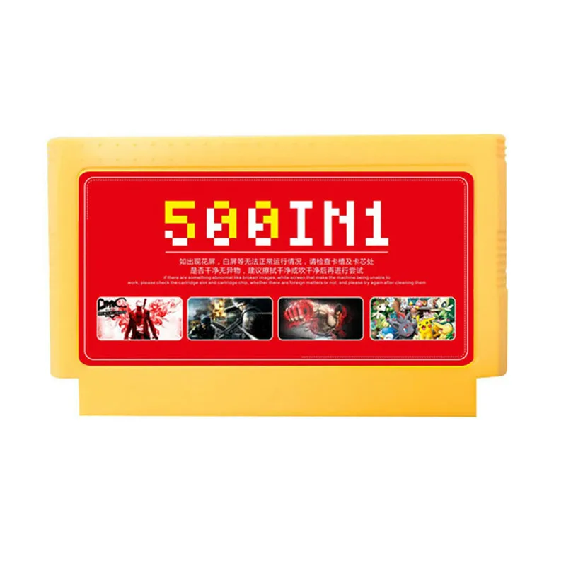 Оранжевый Классические игры 8 бит коллекция 60 Память булавки желтая карта 500 в 1 для видеоконсоли игровая карта не повторять карточки для Супер игры - Цвет: Оранжевый