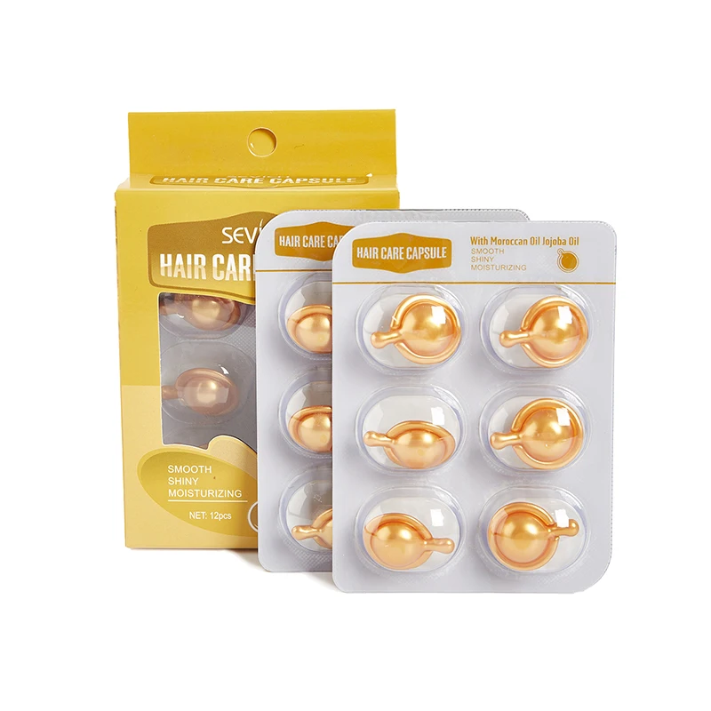 Hair Smooth Silky Vitamin Capsule Keratin Complex Oil Care Repair Damaged Serum Moroccan Anti Loss | Красота и здоровье