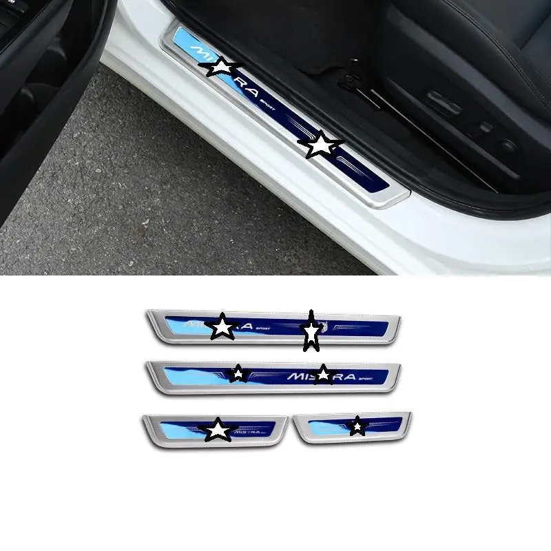 Window Foot Pedal Exterior Automovil Modified Decorative Mouldings Modification Sticker Strip Accessory 18 19 FOR Hyundai Mistra |