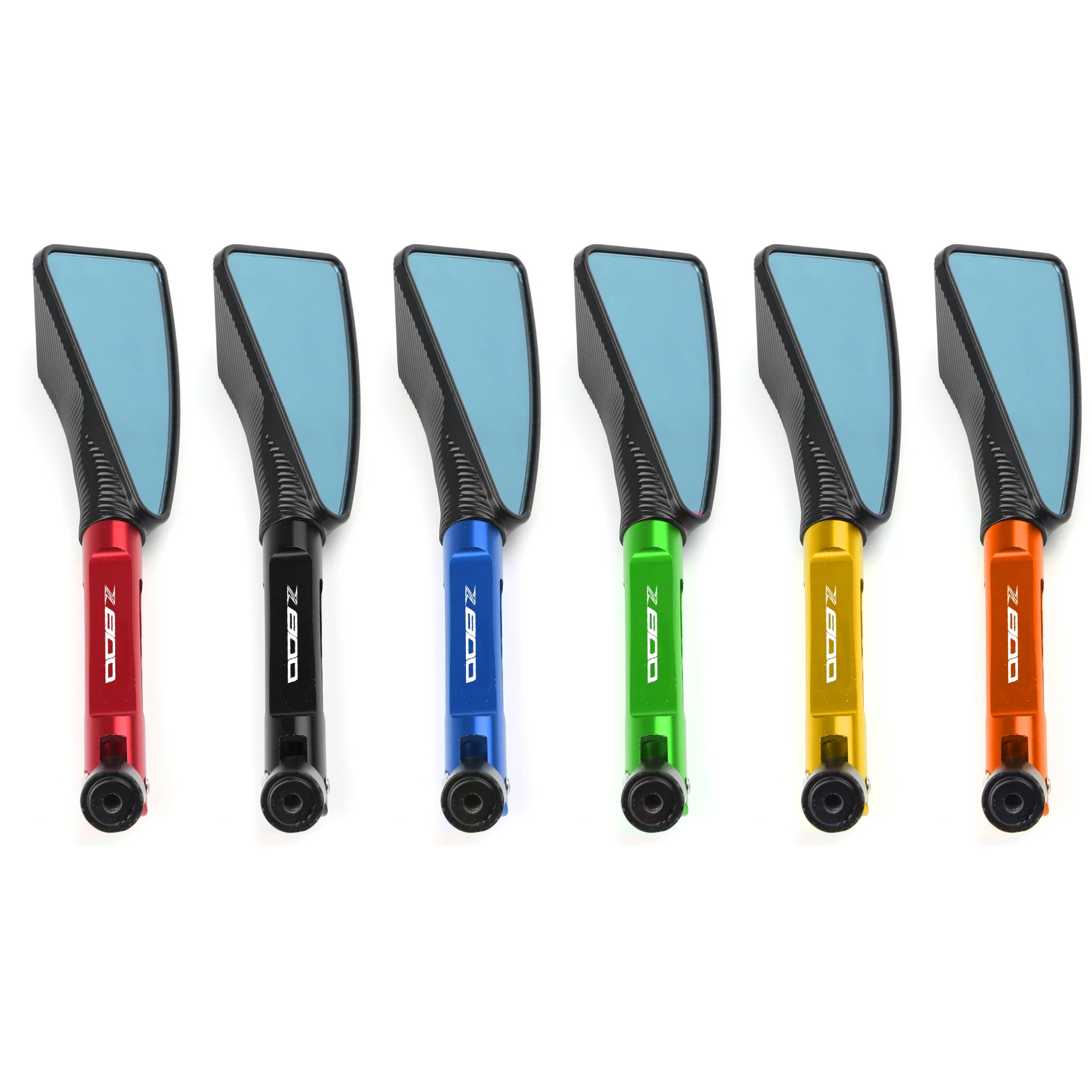 

For Kawasaki Z800 z800 Universal Motorcycle Accessories CNC Aluminum Rear View 8mm10mm Rearview Side Mirror Laser Logo 6 Colors