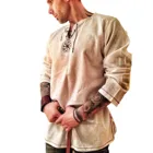 2021 модная мужская модная футболка из хлопка и льна рубашки в стиле хиппи без рукавов Топ для йоги рубашка с длинным рукавом Уличная одежда Hombre