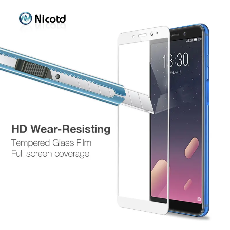Защитное стекло Nicotd для meizu M6s M6 Note 8 9 MEIZU m6t v8 x8 16t 16 15 Plus | Мобильные телефоны и