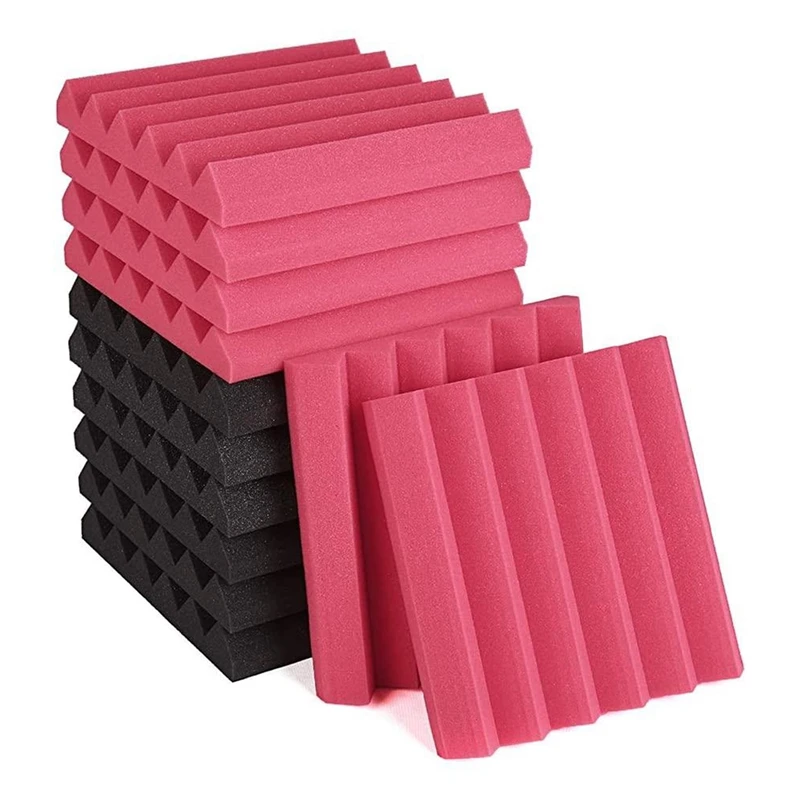 

12 Pcs Acoustic Foam Panel,Sound Insulation Pad,Sound Insulation Foam Panel,Studio Foam,Sound Insulation Foam,30X30X5cm