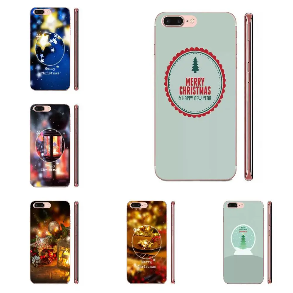 Модный чехол из ТПУ для Samsung Galaxy S3 S4 S5 Mini S6 S7 S8 Edge Plus S9 S10 S20 с Рождеством и новым