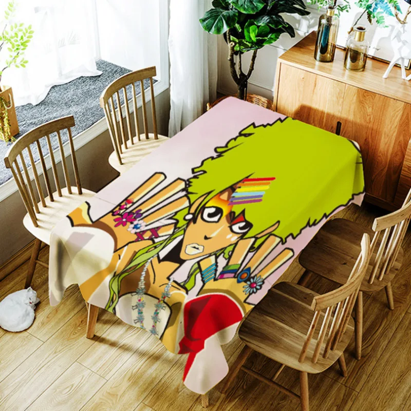 Art Paintings Tablecloth Waterproof Oilcloth Rectangular Decorative Table Cover Washable Tapetes Home Cloths Oilproof | Дом и сад