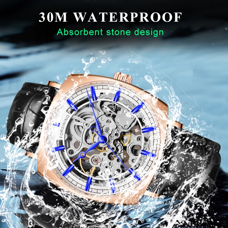 Часы Forsining 2019 Классический Золотой Роскошные Механические Мужские часы