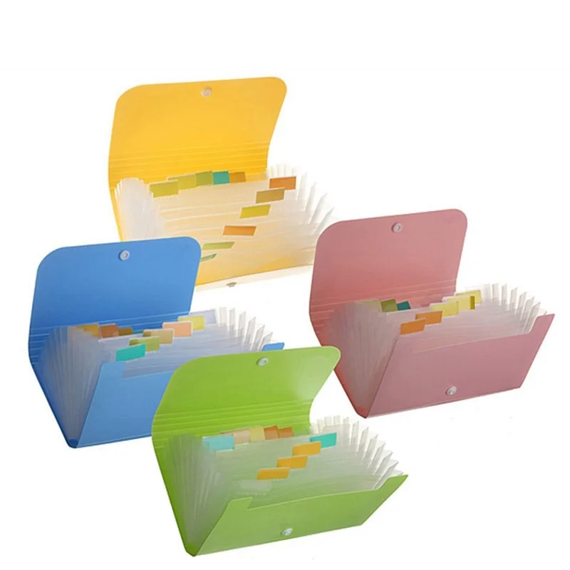 

1pc Plastic Bill Card Packet Wallet File Folders Portable Document Bag A4 Letter Size School Office Organizer Supplies