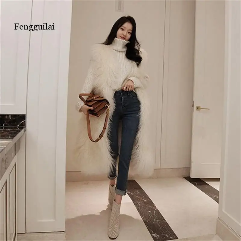 Модное осенне зимнее теплое мягкое Женское пальто из искусственного меха без