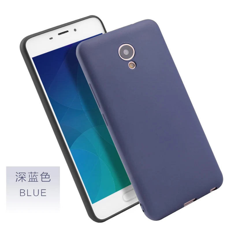 Карамельный цвет чехол для Meizu M5s M5 Примечание M6S M6T мягкий чехол для Meizu M6 Note Pro 6 Pro 7 Plus чехол на Meizu 15 плюс 16 плюс MX6 - Цвет: Blue
