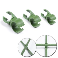 10pcs fixed clip plant grafting stakes plastic green color 360%c2%b0 adjustment greenhouse bracke plant support garden supplies