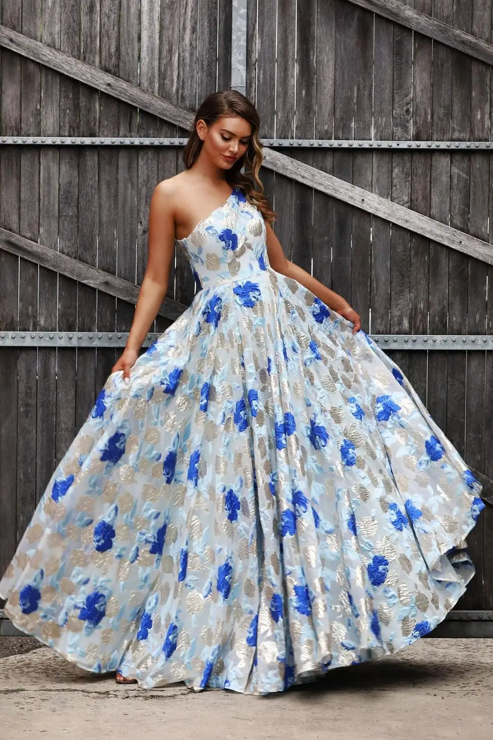 Женское вечернее платье на одно плечо Длинное Элегантное облегающее в стиле бохо