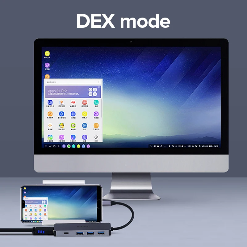 Док-станция LLANO USB Type-C на HDMI 3 0 | Компьютеры и офис